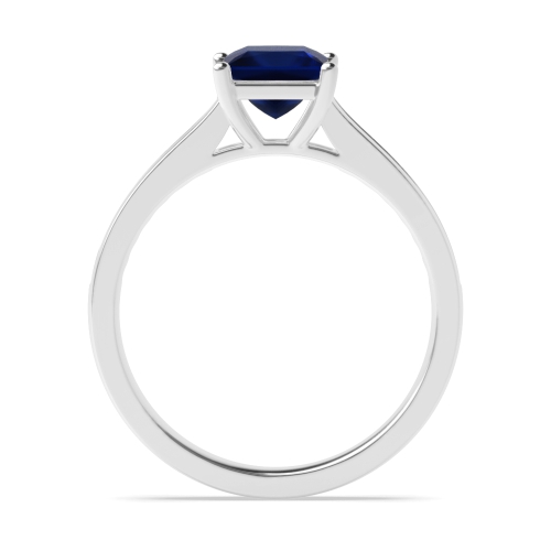4 Prong Princess Classic setting Blue Sapphire Engagement Rings