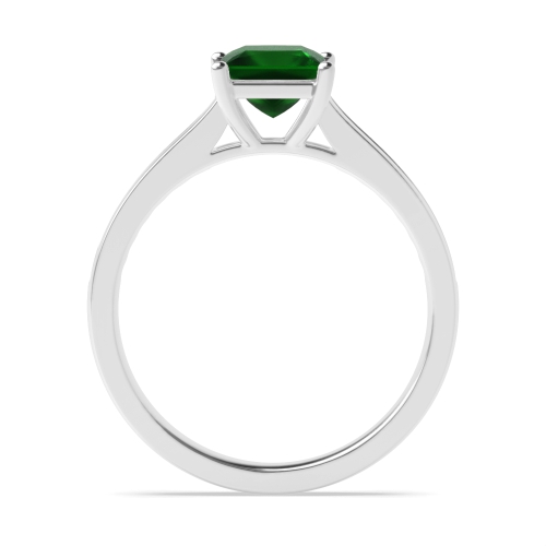 4 Prong Princess Classic setting Emerald Engagement Rings