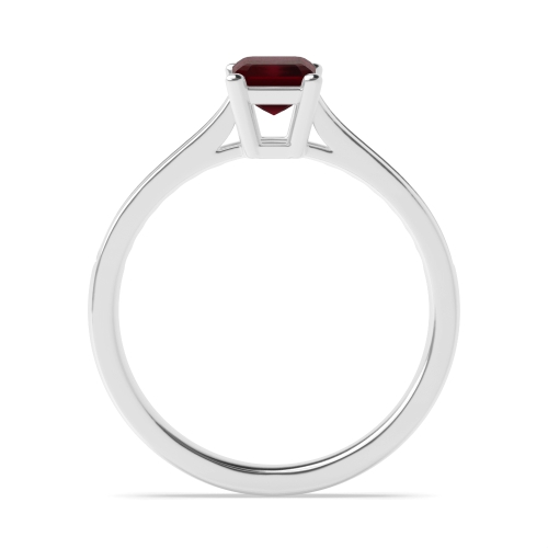4 Prong Radiant Basket set Ruby Engagement Rings