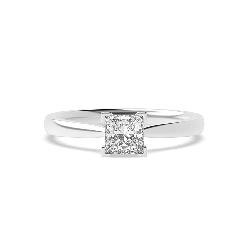 Princess Corner claws open set Engagement Rings