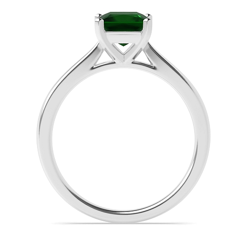 Princess Classic basket set Emerald Engagement Rings
