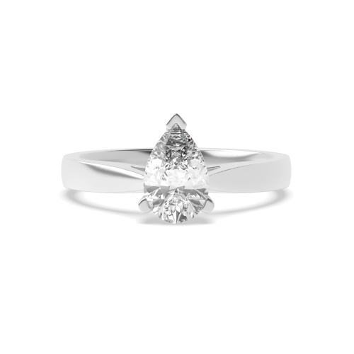 Classic Tear Drop Shape Diamond Engagement Ring