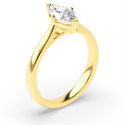 Buy Classic Marquise Shape Diamond Engagement Ring - Abelini