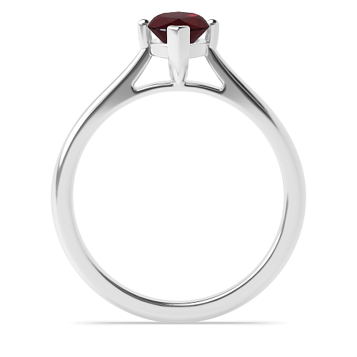 Marquise Basket Set Ruby Engagement Rings