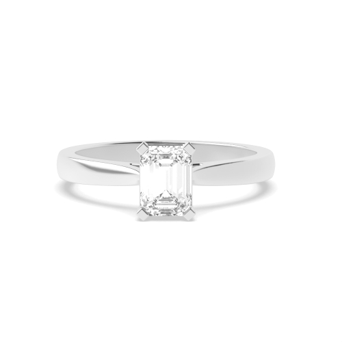 4 Prong Radiant Classic Basket Set Solitaire Engagement Ring