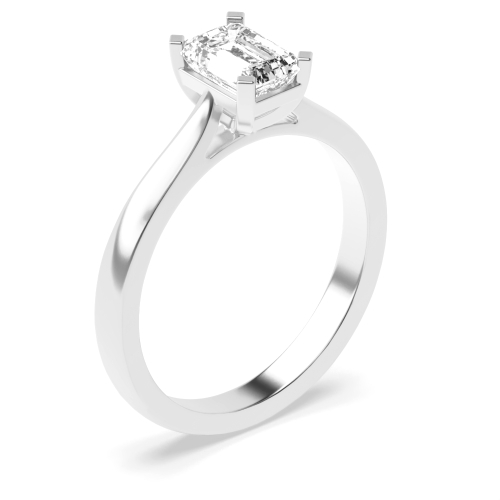 4 Prong Radiant Classic basket set Engagement Rings