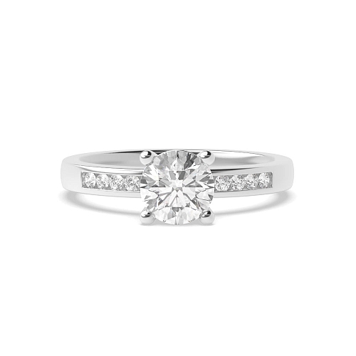 Round Classic basket Moissanite Engagement Rings