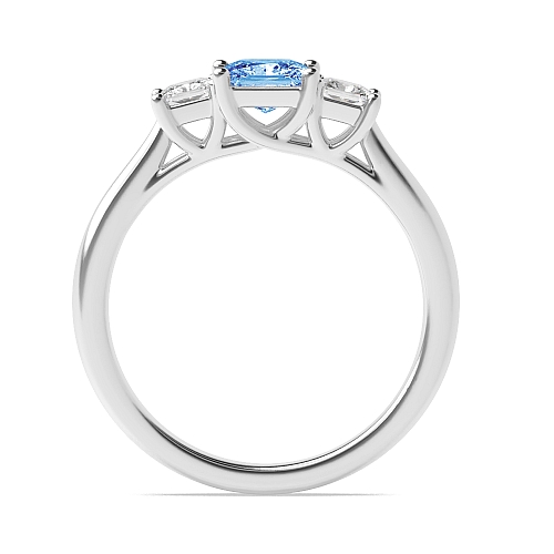 Princess Basket set Tanzanite Engagement Rings