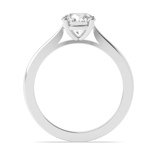 4 Prong Round Platinum Shoulder with gallary Engagement Rings