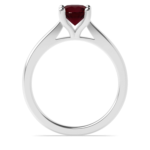 Ruby Solitaire Engagement Ring