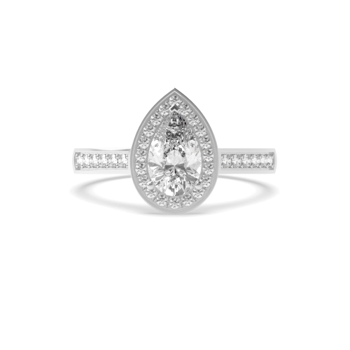 Prong Pear Delicare shank Engagement Rings