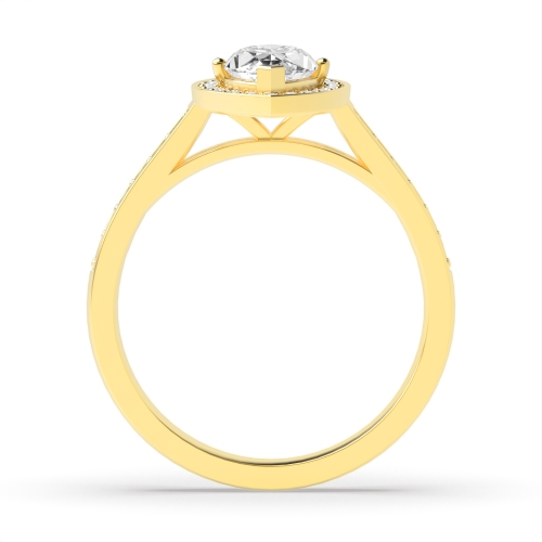 4 Prong Marquise Yellow Gold Delicare shank Engagement Rings
