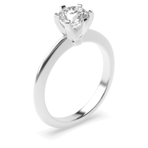 Exclusive Crown Style Setting Solitaire Moissanite Engagement Rings