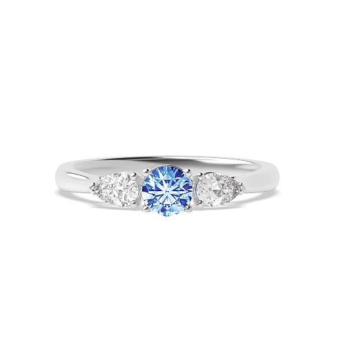 Round/Pear With gallery Tanzanite Engagement Rings