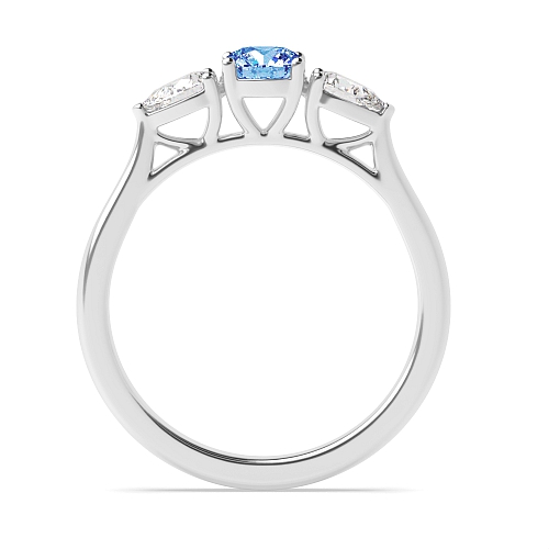 Round/Pear With gallery Tanzanite Engagement Rings