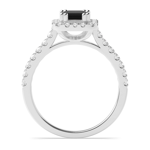 Twin claws Black Diamond Engagement Rings