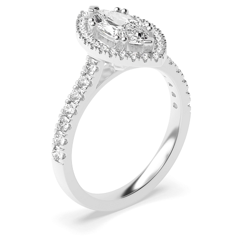 Marquise Twin claws Engagement Rings