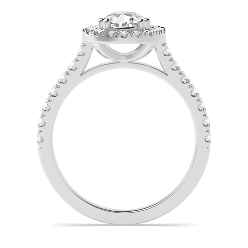 Prong Pear Twin claws Engagement Rings