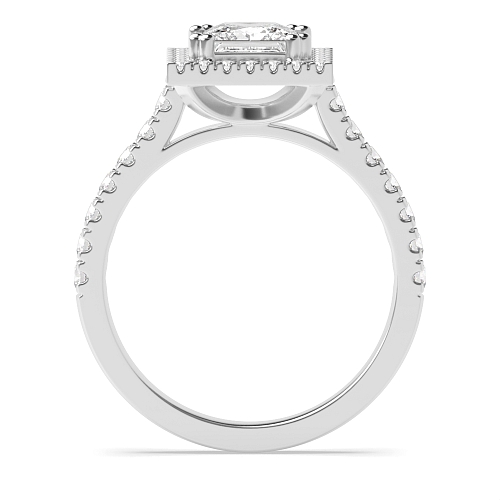 Princess Twin claws Engagement Rings