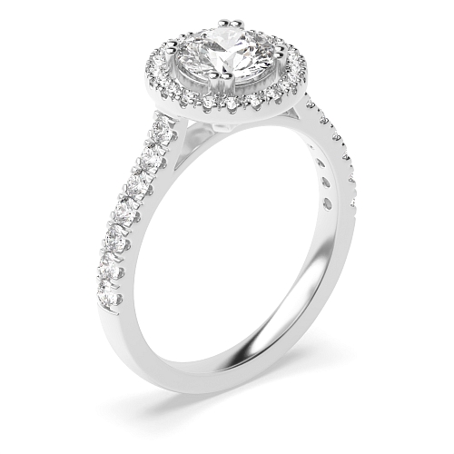 Round Twin claws Engagement Rings