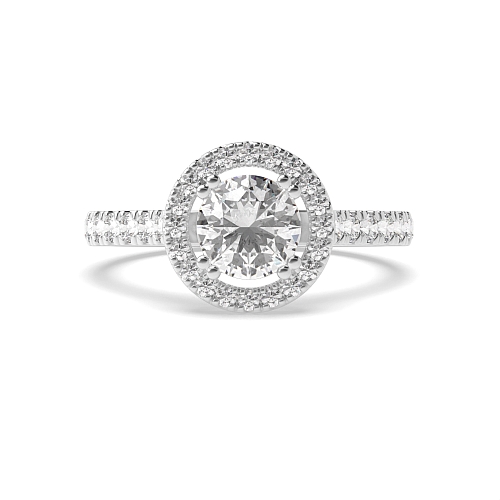 Round Twin claws Engagement Rings
