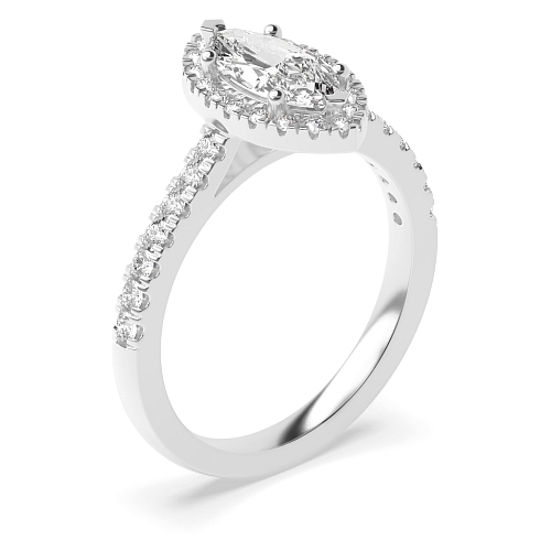 Marquise Shoulder set Engagement Rings