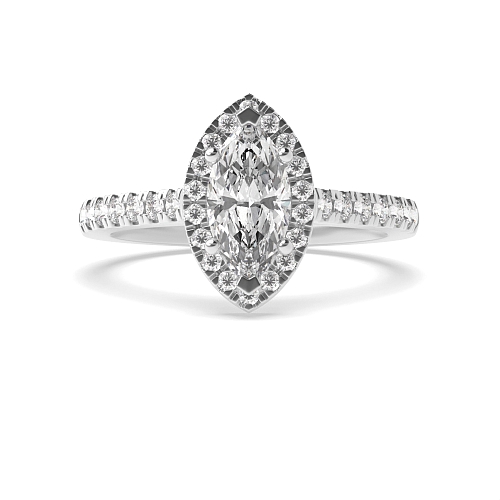 Marquise Shoulder set Engagement Rings