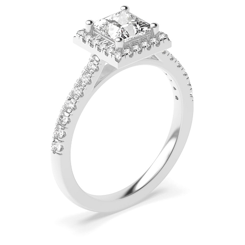 Princess Shoulder set Engagement Rings