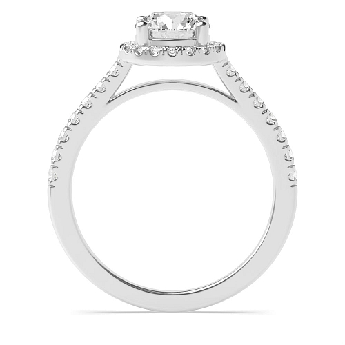 Round Shoulder set Engagement Rings