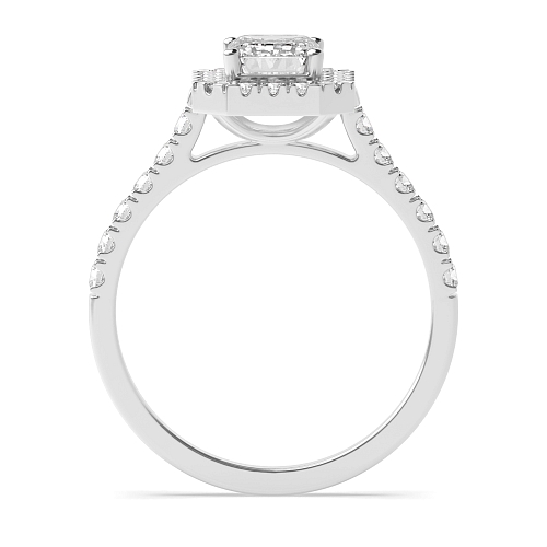 Emerald Prong set shank Engagement Rings