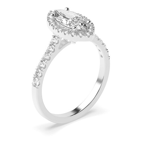 Marquise Prong set shank Engagement Rings