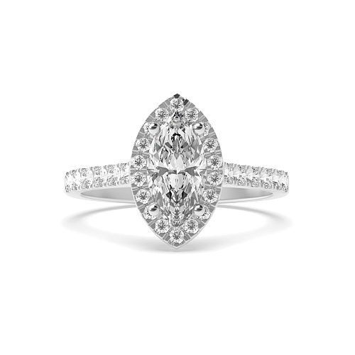 Marquise Prong set shank Engagement Rings