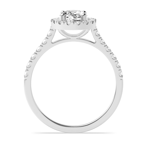 Oval Prong set shank Engagement Rings