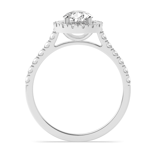 Pear Prong set shank Engagement Rings