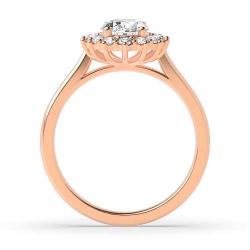 Rose Gold Flower Engagement Rings