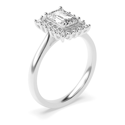 Emerald Flower Engagement Rings