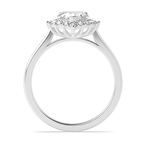 Prong Heart Flower Engagement Rings