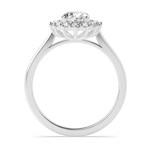 Platinum Flower Engagement Rings