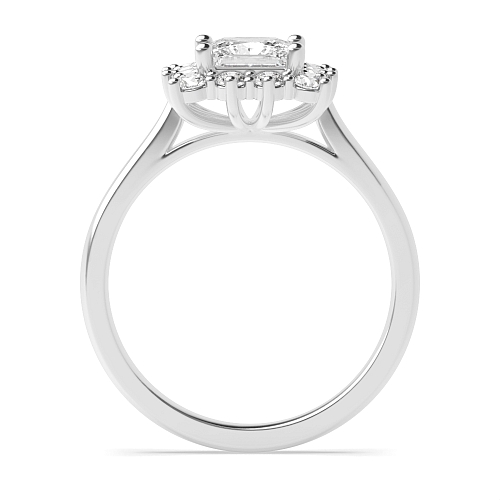 Princess Flower Engagement Rings