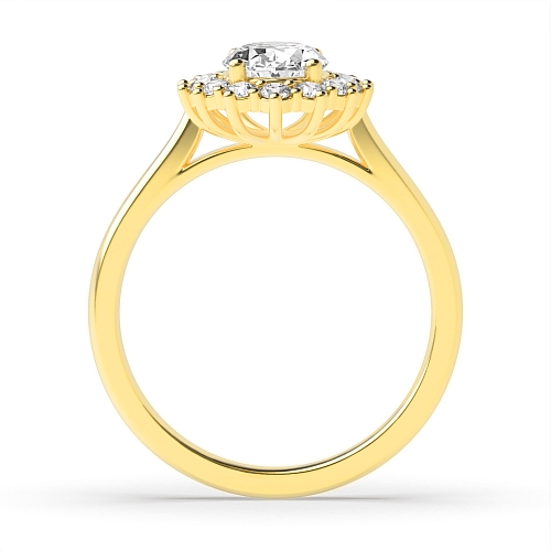 Yellow Gold Flower Engagement Rings