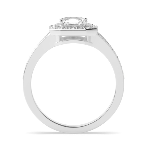 Asscher Split shank Engagement Rings