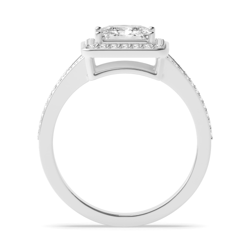 Princess Split shank Engagement Rings