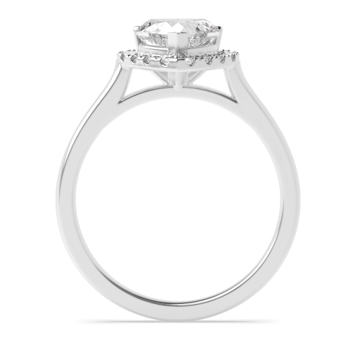 Prong Heart Classic high set Side Stone Engagement Rings