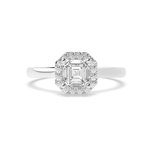 Asscher Classic low set Engagement Rings