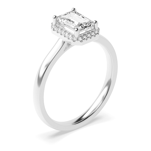 Emerald Classic low set Engagement Rings