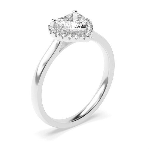 Prong Heart Classic low set Engagement Rings