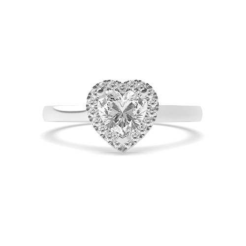 Prong Heart Classic low set Engagement Rings