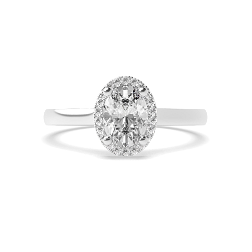 Oval Classic low set Engagement Rings