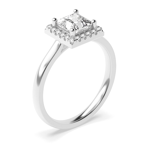 Princess Classic low set Engagement Rings