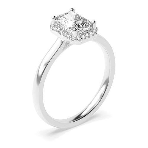 Radiant Classic low set Engagement Rings